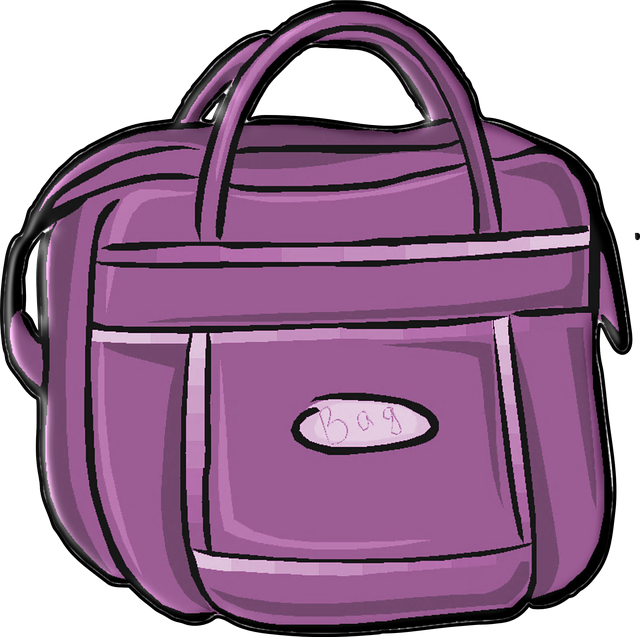 fialová taška